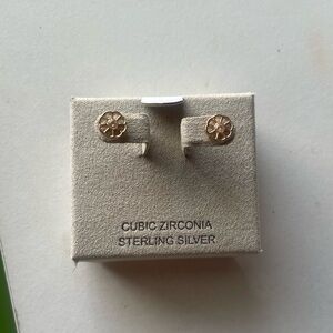 Gold Flower Earrings